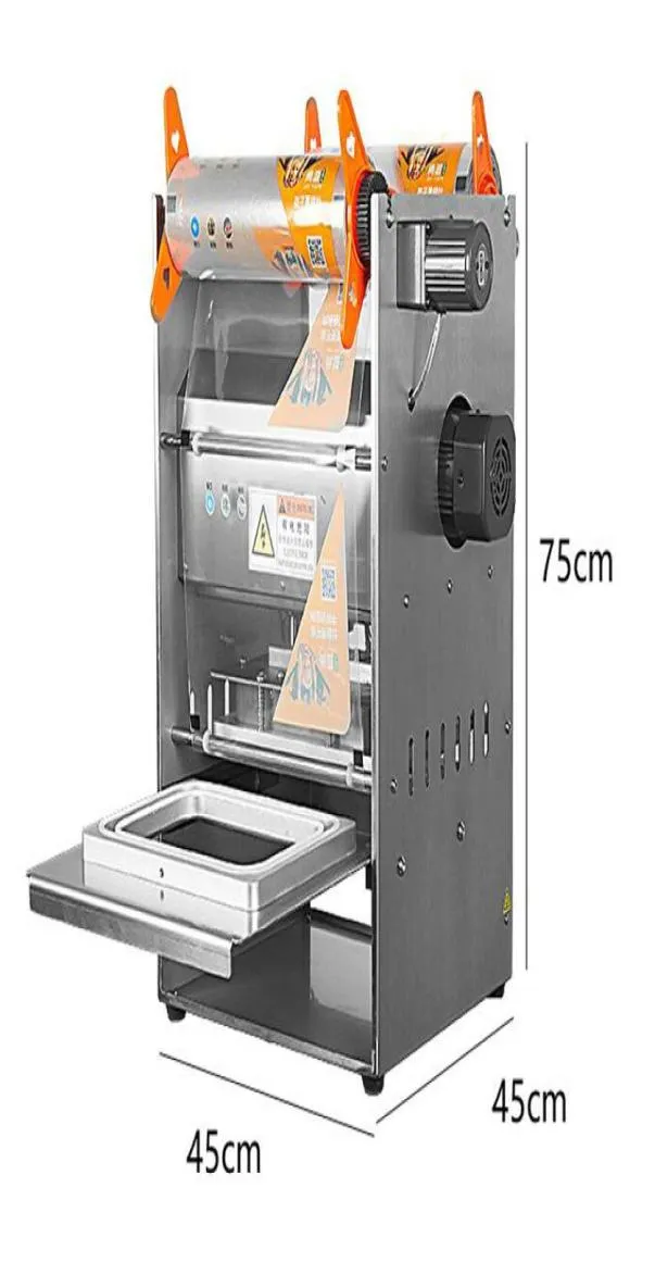 Sluitmachine voor conservering van gekookt voedsel 220V Lunchbox-verpakkingsmachine Volautomatisch met cursorpositionering Product Sealin9269410