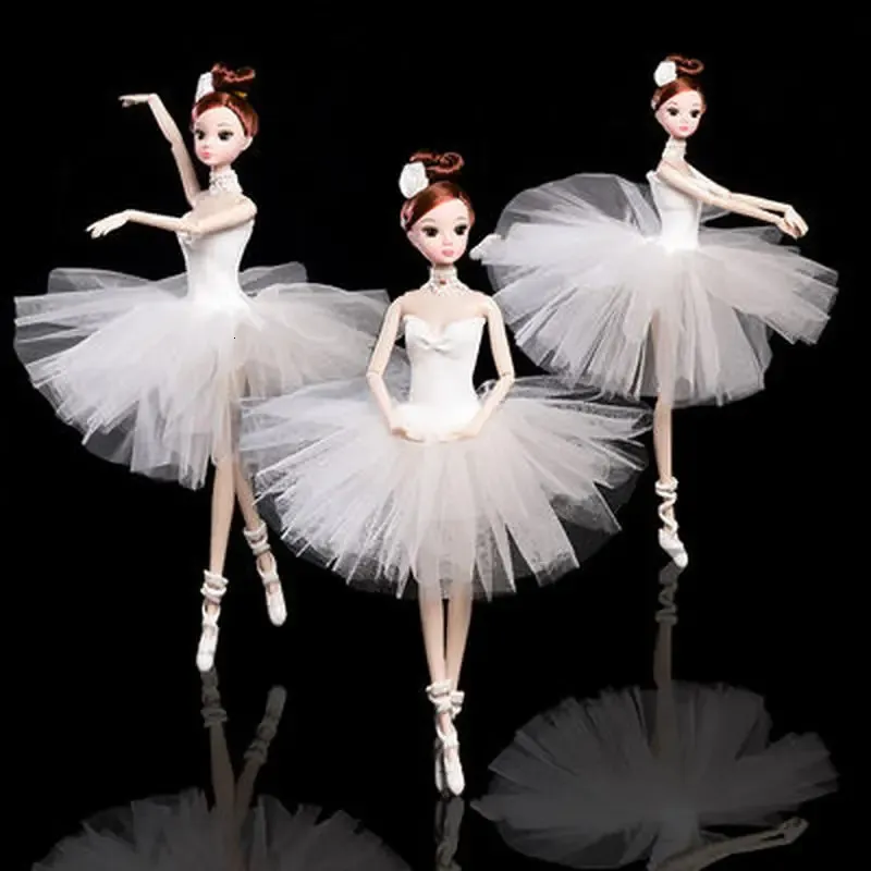 32cm Ballet doll Fashion Girl Dolls Large Original Handmade 16 Doll Full Set 11 Jointed Doll Girls Toys for Children Kids Gift 240105