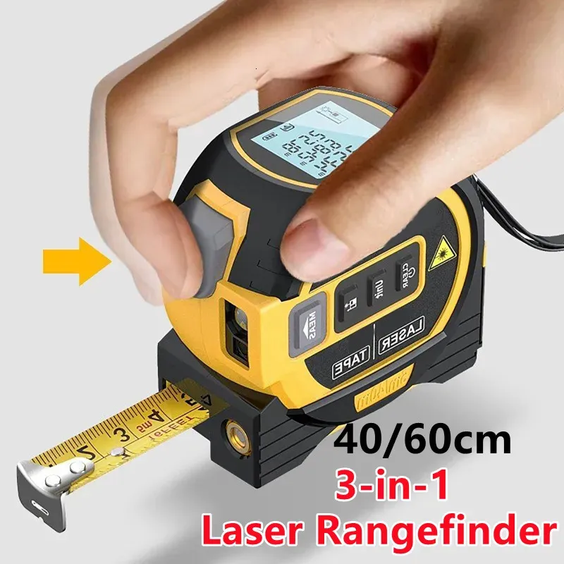 3 In 1 Laser Tape Measure Rangefinder Infrared High-precision Intelligent Electronic Ruler Cross Line Measuring Instrument Level 240105