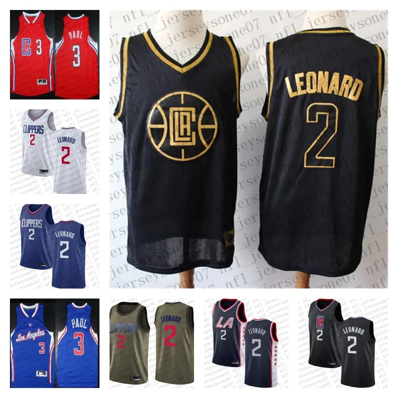 Personnalisé Hommes Femmes Jeunes Los Angeles''Clippers''2 Kawhi''Leonard 3 Chris''Paul Green Camo Basketball Jersey