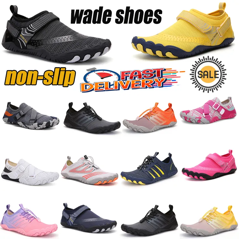 Top chaussures d'eau d'été à séchage rapide unisexe bord de mer plage pieds nus baskets hommes natation Sports en amont plongée Aqua chaussures femmes grande taille