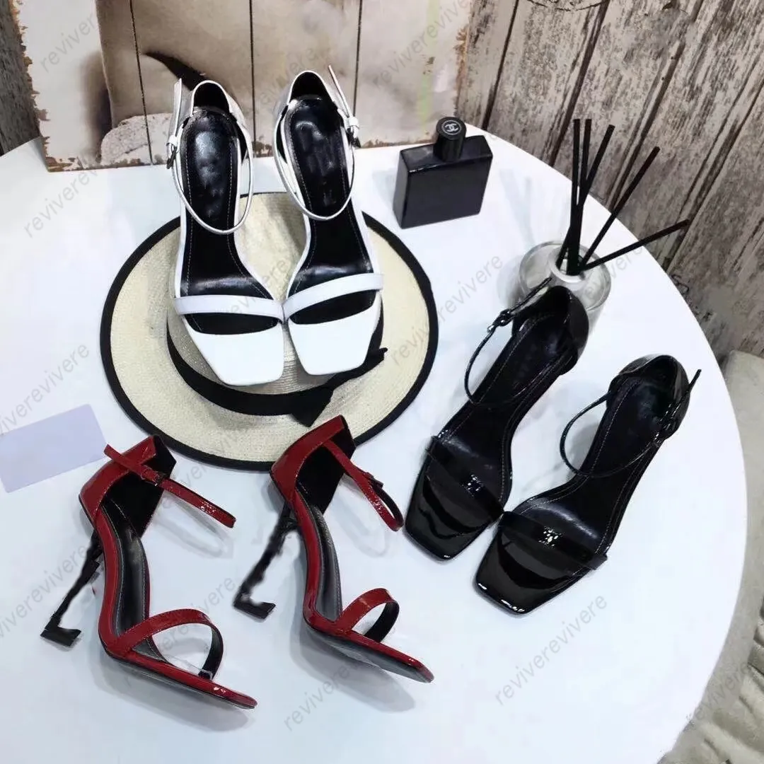 Projektantki Sandały Sandały imprezowe modne sandały but taniec seksowne obcasy super 11cm lady weselny metalowy pasek klamra wysokie obcasy butów rozmiar 35-40