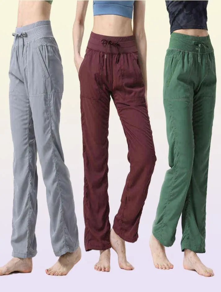 Studio Dance Women039s Middle Waist Pants Leisure Slim Fitn Yoga Flare Wide Leg2407437