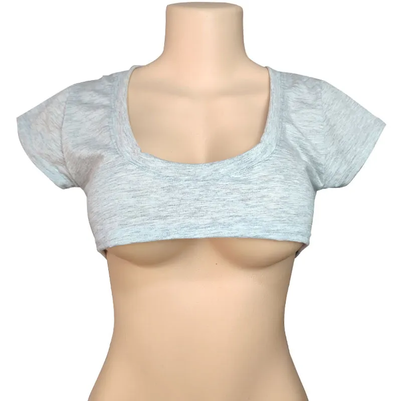 T-shirt sexy estive da donna manica corta tinta unita nero bianco crop top camicie party club maglietta casual