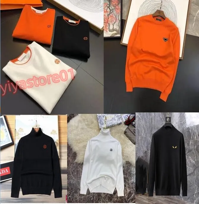 Tasarımcı Sweater Tb İşlemeli yün katlı erkek kazaklar mürettebat boynu uzun kollu kazak hoodie erkekler kadınlar rahat sweatshirt