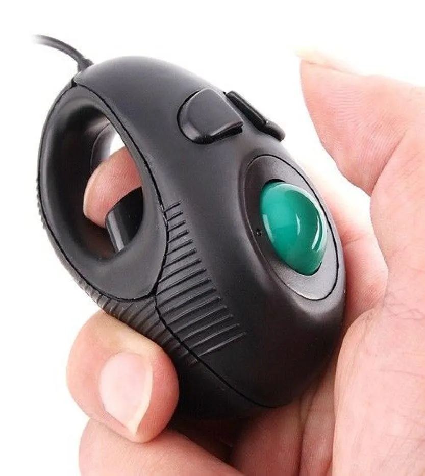 Yumqua Y01 휴대용 손가락 핸드 홀드 4D USB 미니 트랙볼 마우스 왼쪽 및 오른 손잡이 사용자 랩톱 애호가에 적합한 사용자 5287985