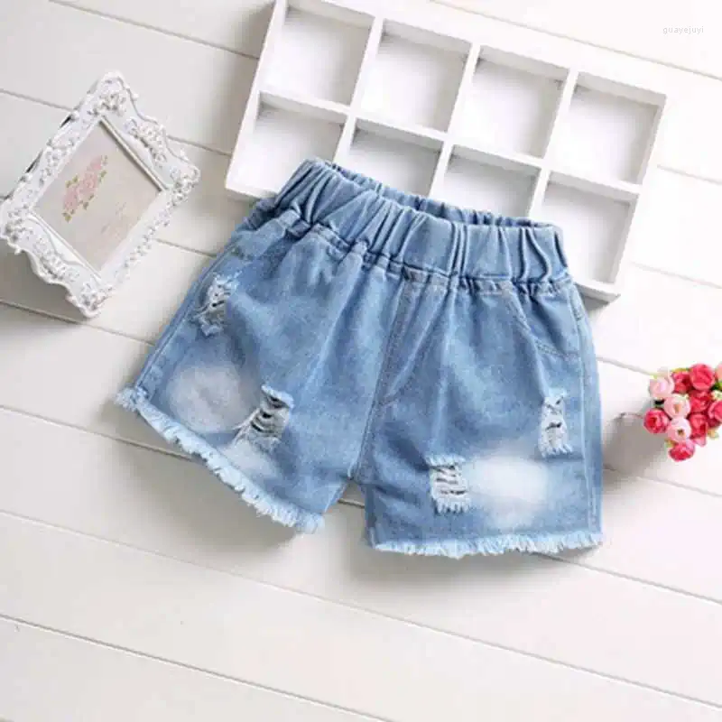 Shorts Summer Baby Kids Girls Jeans Cute Hole Pants Denim Trousers Children Clothing