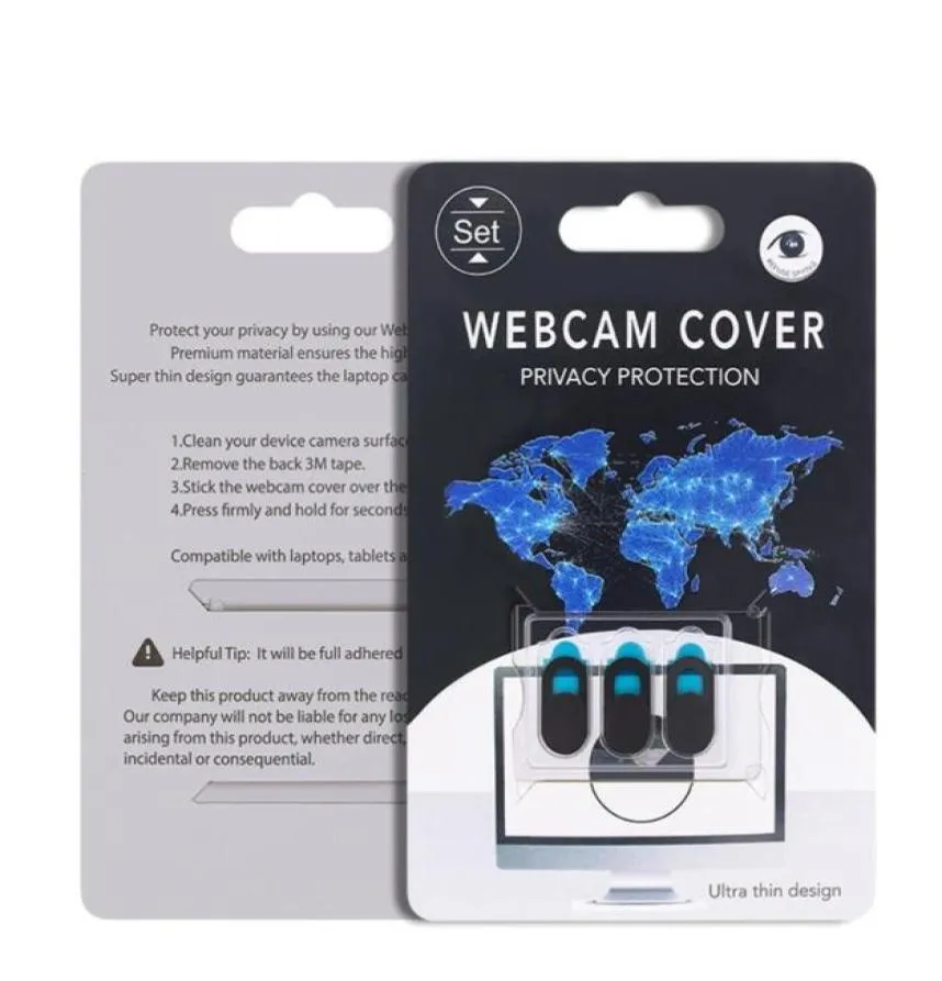 Couverture de webcam 6 en 1 pour macbook air iphone ipad ordinateur portable téléphone caméra couvre web cam aimant curseur confidentialité curseur lents8730571