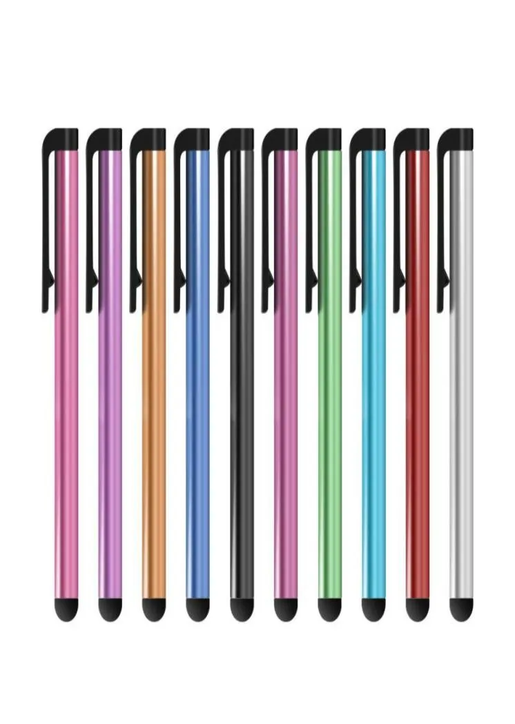 Universal Capacitive Stylus Pen för iPhone 7 7Plus 6 6S 5 5S Touch Pen för mobiltelefon för surfplatta olika färger 2000pcslot6728999