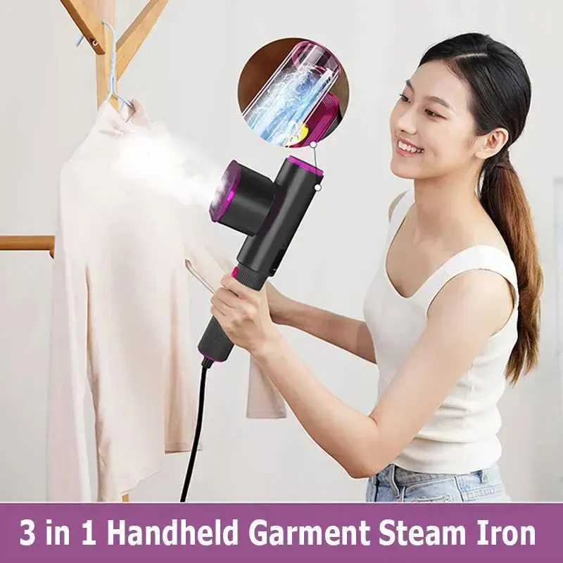 Other Health Appliances Portable Handheld Garment Steamer Iron Mini 3 in 1 Vertical Rotatable Wet Dry Ironing Irons for Clothes Travel Household Tools J240106