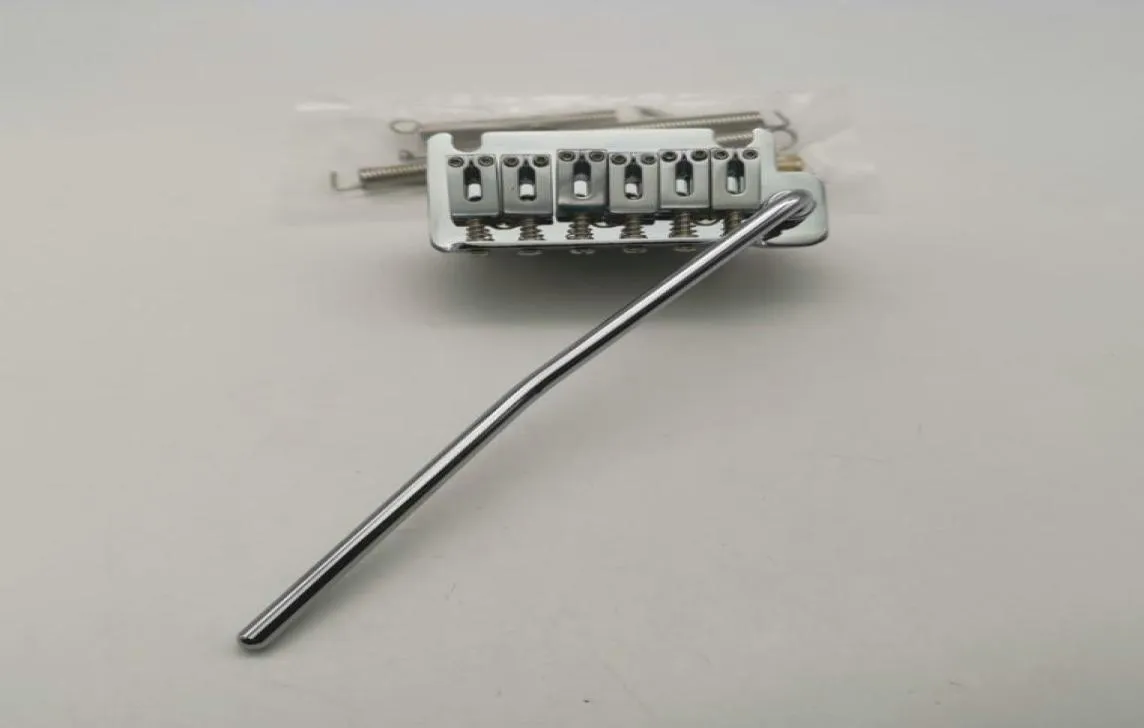 Silver Electric Guitar Tremolo Twopoint Guitar Bridge Single Vibrato Suitable for ST guitar7947764