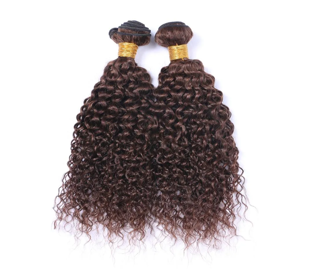 8a Brazylijskie kręcone włosy 3pclot malezyjskie kręcone dziewicze włosy kręcone splotowe pakiety ludzkie włosy przedłużenia naturalne kolor Dark5784195
