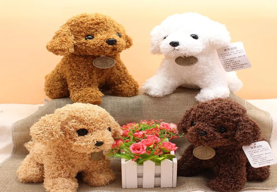 Plysch leksaker teddy hund söta fyllda djur hundar dollar mjuka docka barn barn jul nyår födelsedagspresenter hela7713003