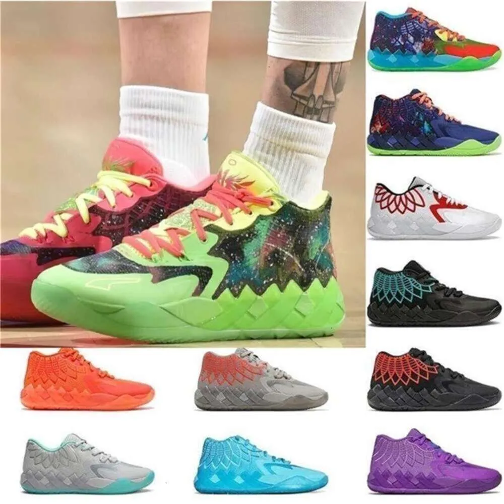 Rick Mb1 And Morty Basketball Shoes Lamelo Ball Shoe Queen City Black