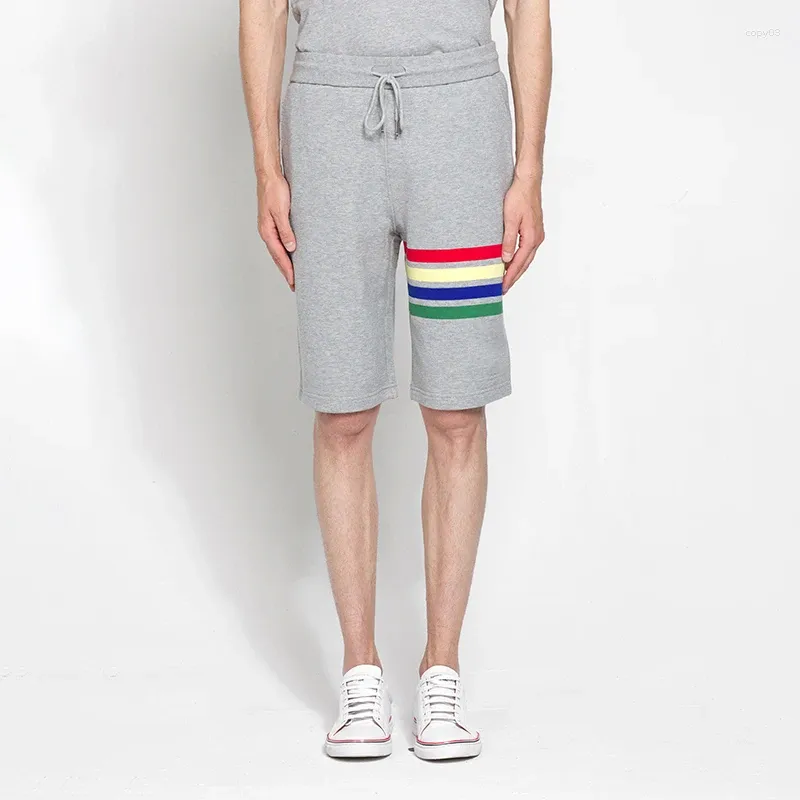 Shorts pour hommes Marque de mode athlétique Confortable Coton Tendance coréenne Taille élastique Courir avec poches