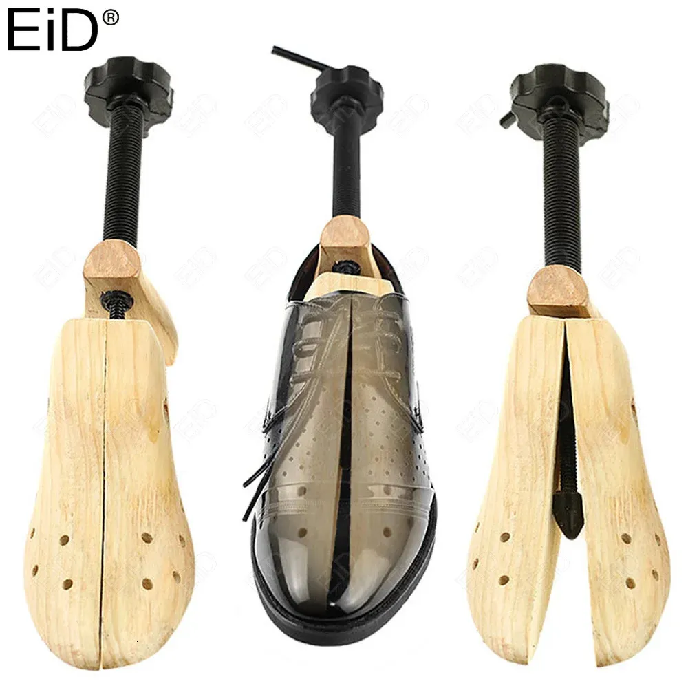 EiD civière de chaussure chaussures en bois arbre Shaper support pin bois chaussure arbre réglable appartements pompes bottes extenseur arbres pour homme femmes 240106