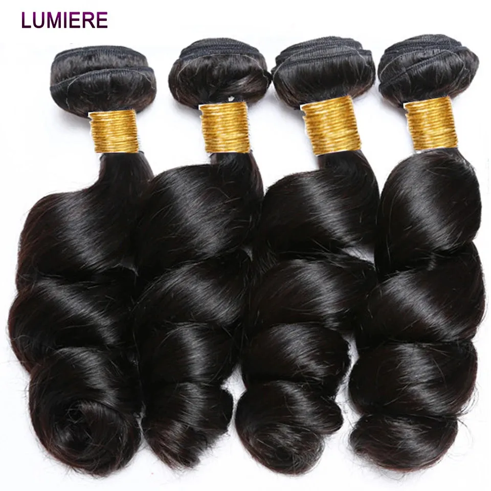 8-40 tum Löst vågbuntar Brasilianska mänskliga hårvävbuntar 134 buntar Deal Top Quality Hume Hair Wholeasle 240105