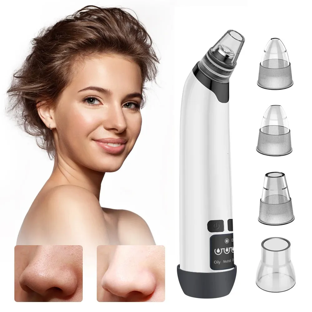 Schonere Neus Comedondrukker Diepe Porie Acne Puistje Verwijderen Vacuüm Zuig Diamond T Zone Beauty Tool Gezichtsverzorging Gereedschap 240106