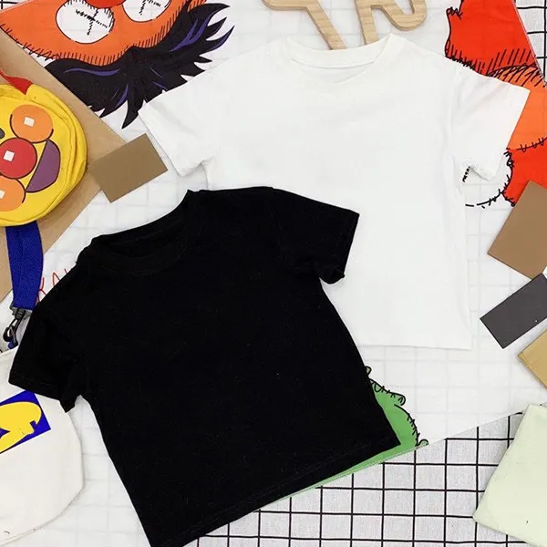 Kinder-T-Shirts mit Buchstabendruck für Jungen und Mädchen, Kinder-Freizeit- und wilde Baumwolloberteile sind locker