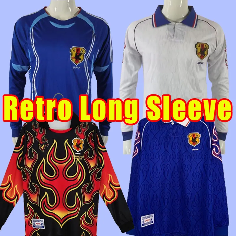 Long sleeve Japan Retro NAKATA Soccer Jerseys Vintage MIYAMOTO OGASAWARA OKANO SOMA AKITA KAWAGUCHI HATTORI OKAZAKI Football Shirt 1996 2006 98 06