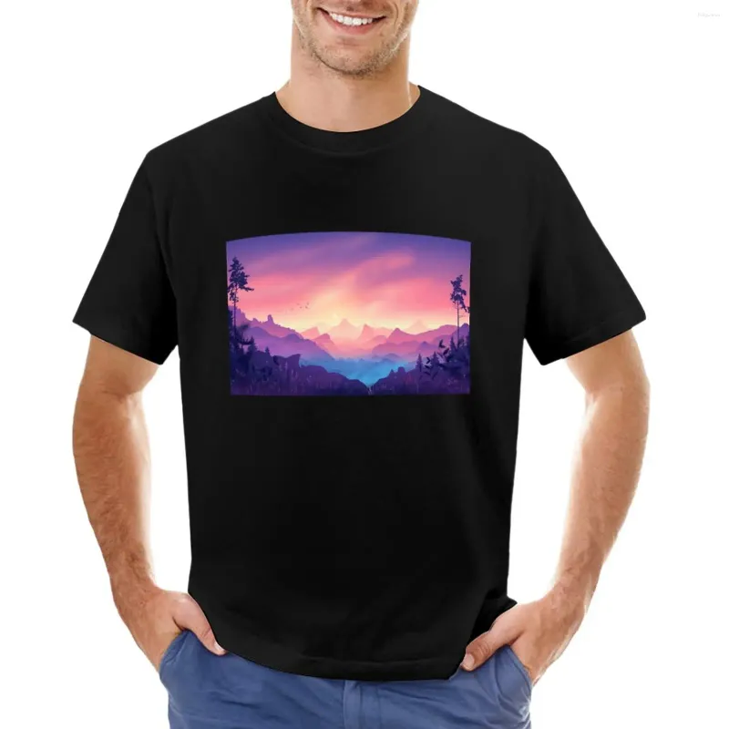 Erkek tank üstleri Serene Hill T-Shirt Vintage Giysileri Erkekler için Büyük ve Uzun Tişörtler