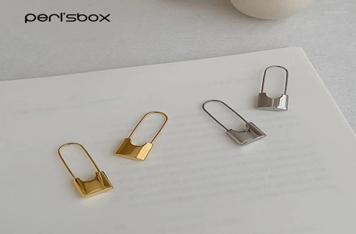 Hoop Huggie Peri039sBox – boucles d'oreilles avec serrure en or pour femmes, Design Unique, petites épingles de sûreté, cerceaux, bijoux minimaux, 12235880