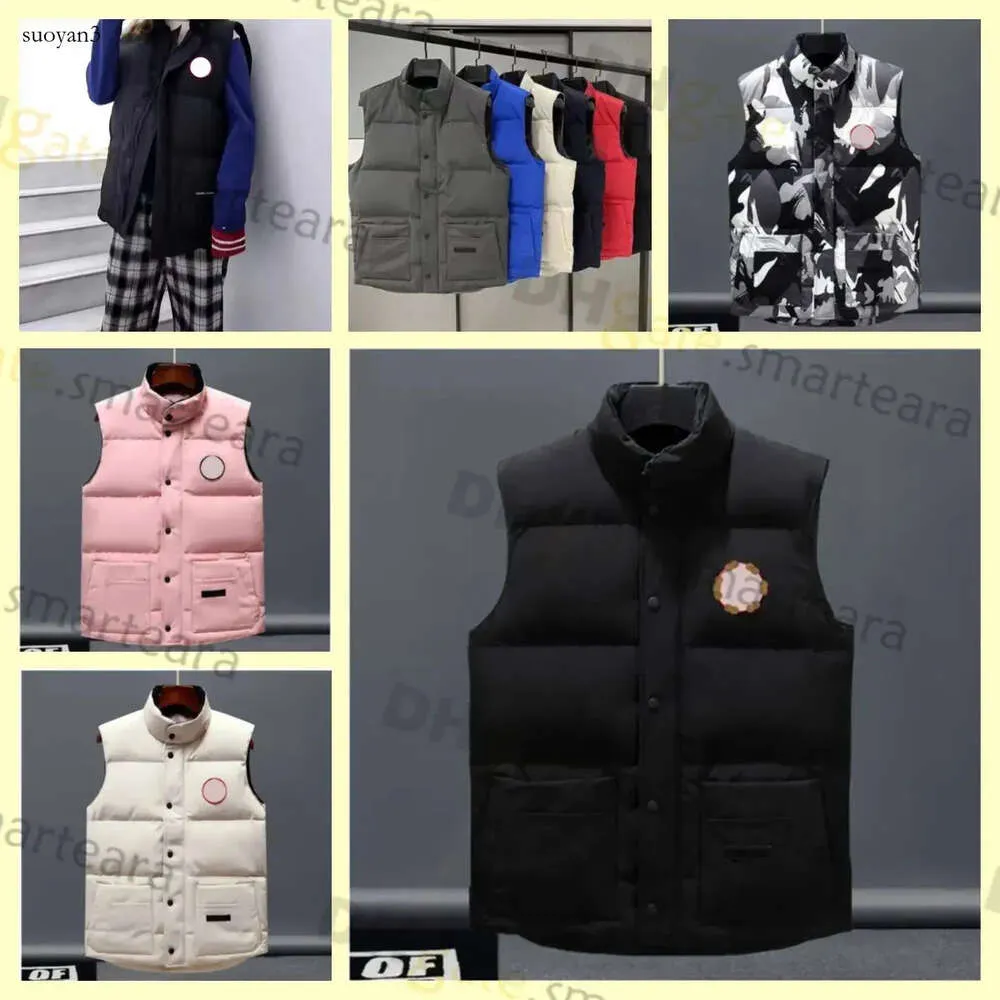 Designer Down Vest Pocket Parkas långärmad dragkedja märken Män downs Casual Coat Canadian Goose Jackets toppar Outwear Multiple Color K8np#