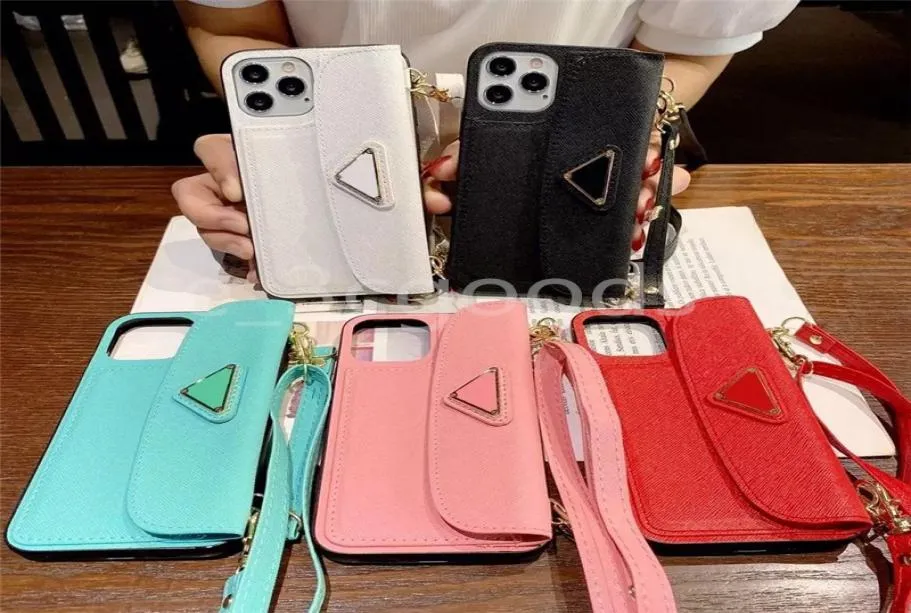 Luxurys Designers女性の斜めのスパン携帯電話ケースiPhone 11 12 13 Mini Pro Max XS XS XR XSMAX 7 8 Plus Fashion Case 5 Color5231150