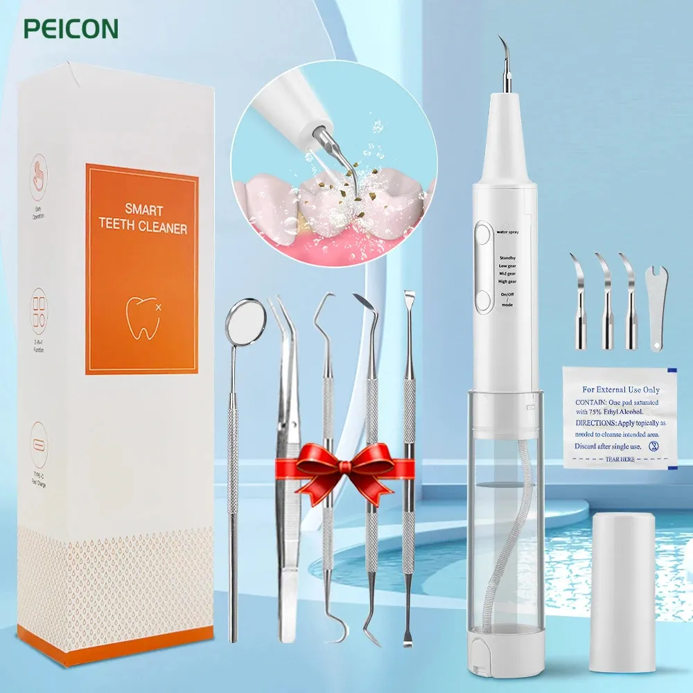 Ultrasonic Tooth Scaler Dental Calculus Remover Electric Tooth Polisher ...