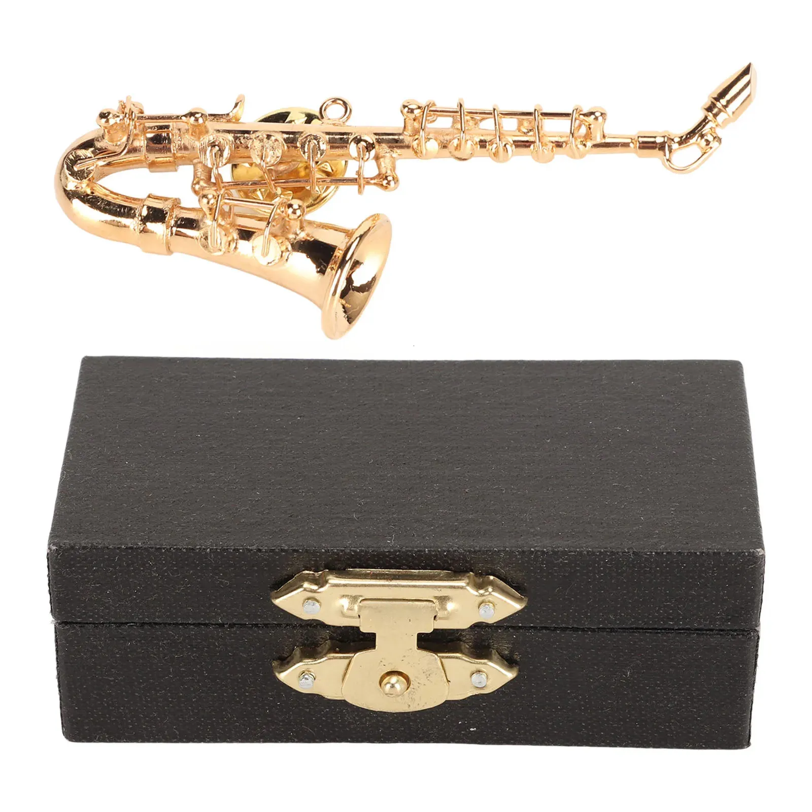 Musikinstrument Brooch Saxofonform Fashion Miniature Pin Elegant för bröllop 240106