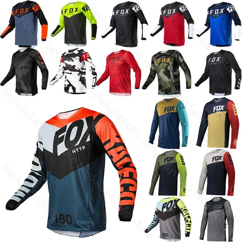 2024 T-shirt moda Mountain Bike Suit Foxx T-shirt da uomo Enduro Mtb Ciclismo Manica Ciclismo Downhill Camicia Camiseta Motocross Mx Mountain Http Mtb
