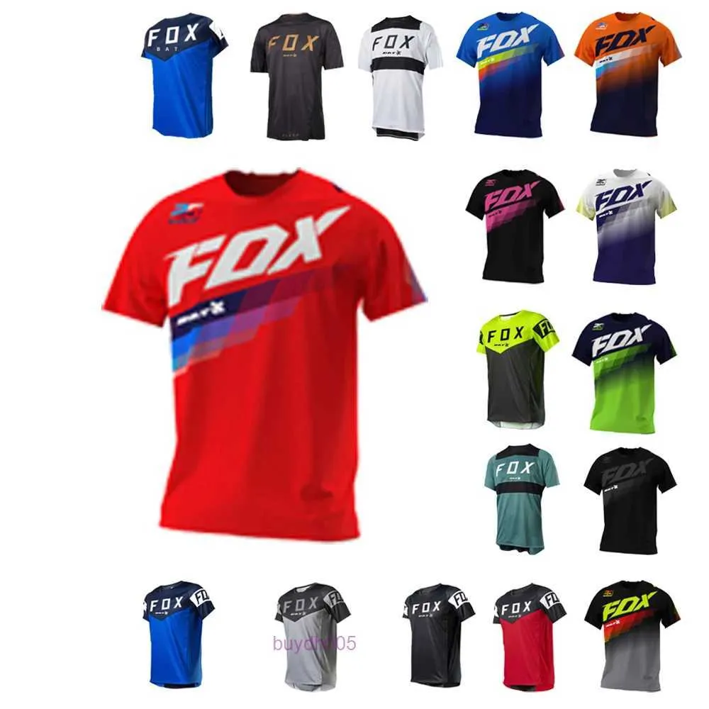 2024 Moda T-Shirt Dağ Bisikleti Takım Foxx Erkek Tişörtleri Erkekler Yarasa Downhill Dağ Gömlekleri Offroad DH Motosiklet Camiseta Motokros Yarışı MTB CDD8