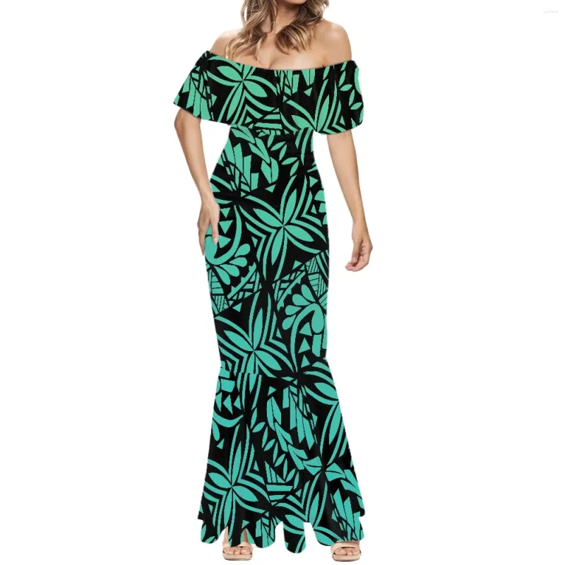 Formal Hawaiian Party Dresses Blue Hawaiian Tammy Dress, Bridesmaid  Lightweight Infinity Maxi