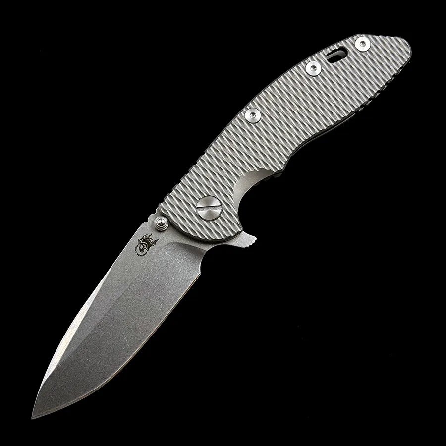 Hinderer XM18 Titanium Handle Ceramic Bearing Mark 20CV Folding Knife Fisher Outdoor Camping Hunting Pocket EDC Tool Knife