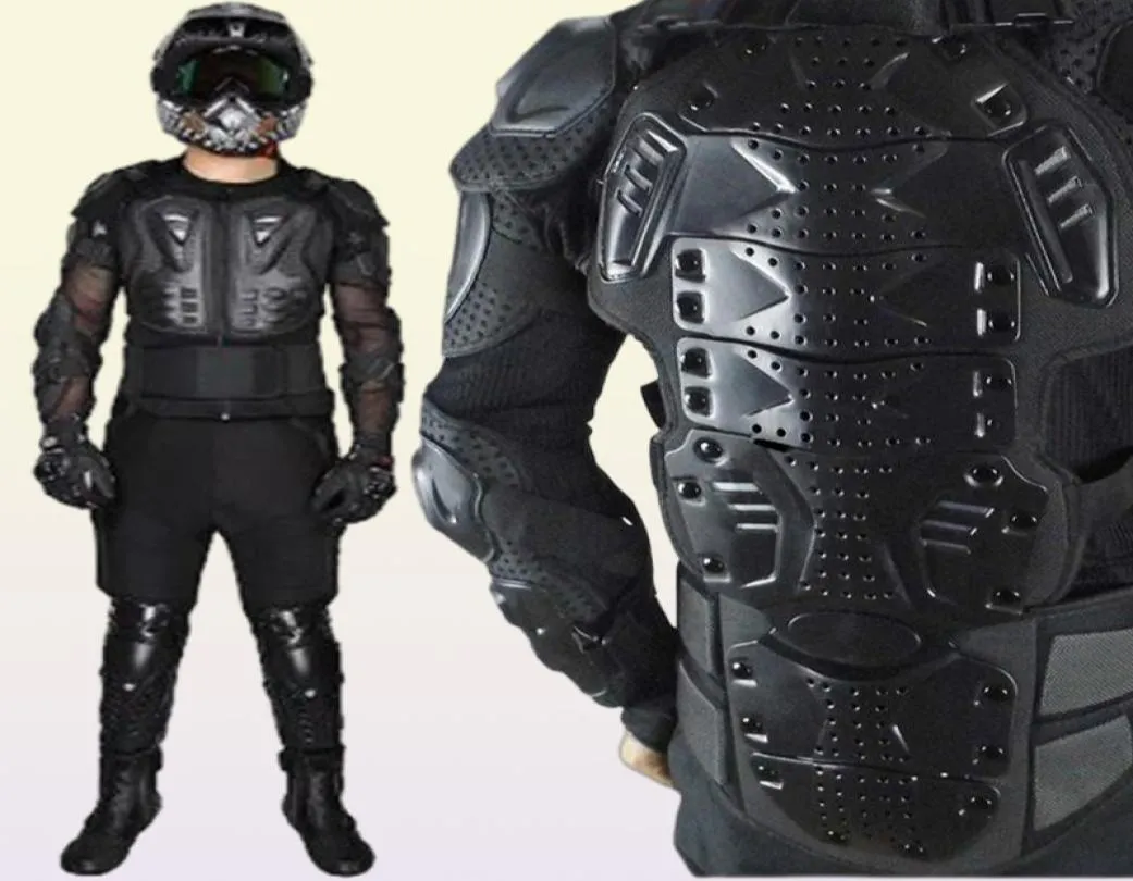 Armure de moto noire pour motocross, protection dorsale, patinage, neige, protection de la colonne vertébrale, scooter, dirt bike, pit ATV, équipement de protection 3351575