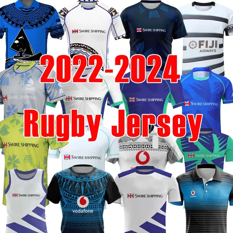 2023 2024 Fiji Yeni Rugby Forma Ev Uzakta Uçan Fijians Drua Polo Gömlek 23 24 Ulusal Rugby League Fidji Sevens Forma S-5XL