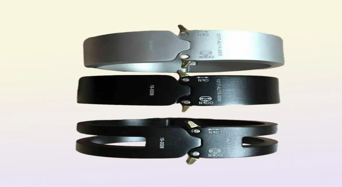 9SM hommes femmes haute qualité noir gris ALYX chaînes en acier inoxydable colliers 4857567