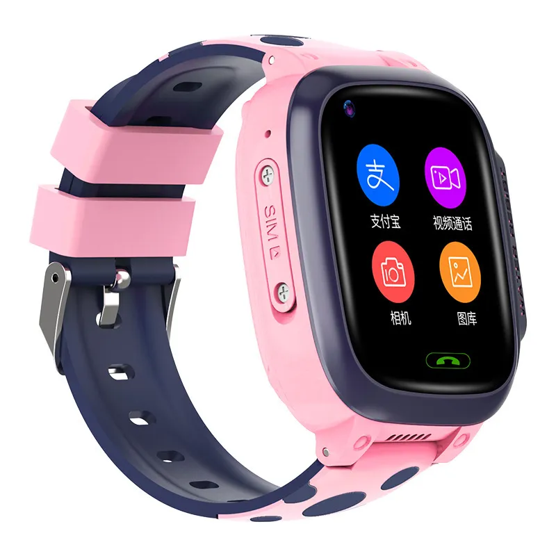 4G Children's Mobile Watch Full Netcom Video Call Positioning SOS Student Smartphone Watch för iOS och Android Systems