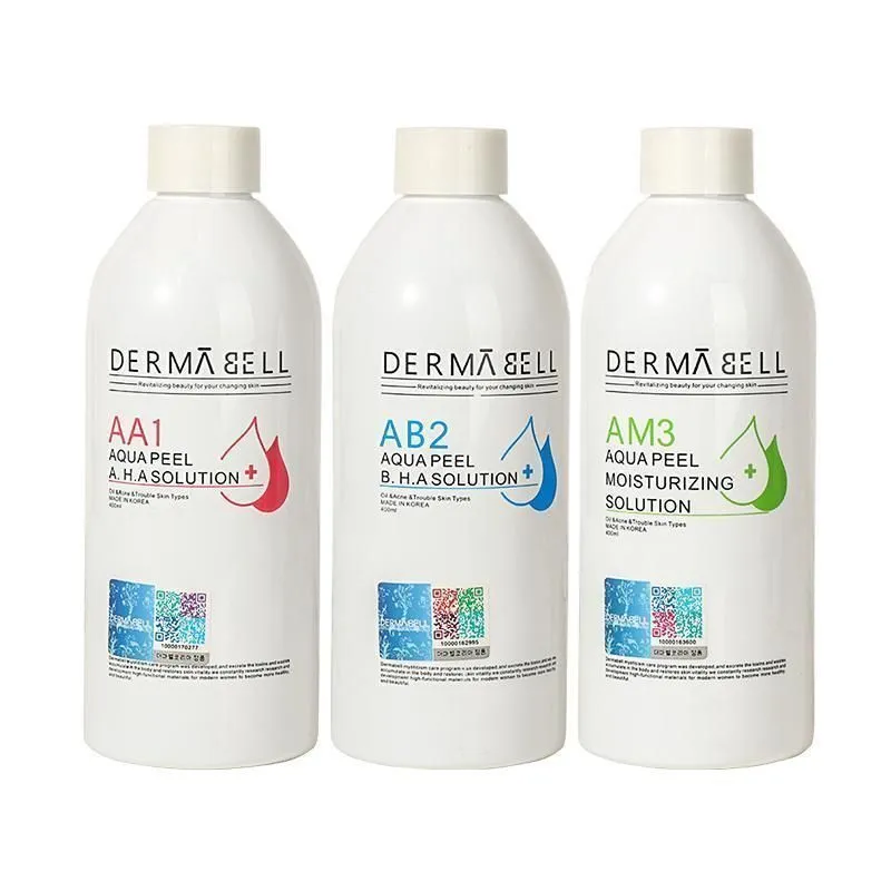 skin peeling solutions AA1 AB2 AM3 Dermaspa Solutions Aqua Peel Beauty Machine