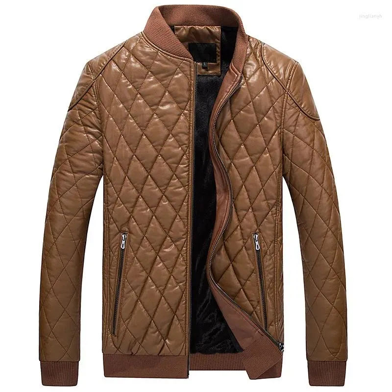 Men's Jackets MRMT 2024 Brand Clothing Overdress For Male Outer Pu Leather Coat