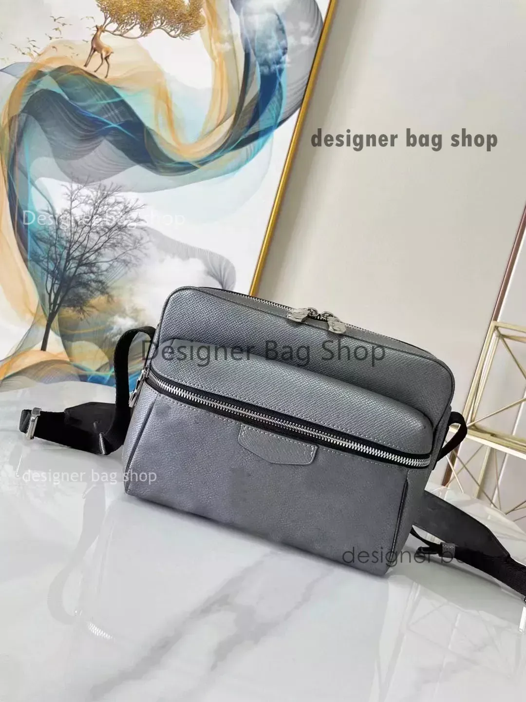 Designer Bag äkta läderdesignväska 3 st. Avtagbar trio Black Messenger väskor män Crossbody 3 i 1 Set Women Shoulder Bag Handväskor Väskan med presentförpackning med presentförpackning