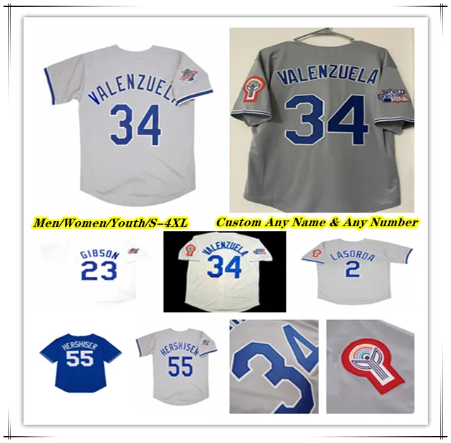 19811988 Maglia da baseball LA Retro World Series WS Orel Hershiser Fernando Valenzuela Kirk Gibson Don Sutton Adrian Gonzalez MIKE SCIOSCIA LASORDA Pujols DODGER 4XL