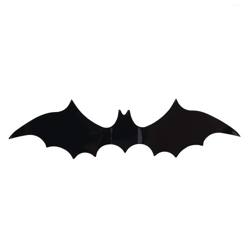 Party Decoration Halloween PVC Bat klistermärken Vattentäta svarta skrämmande fladdermöss för leveranser