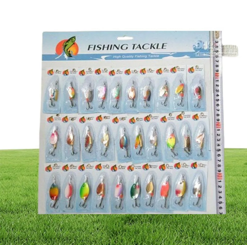 30X Pack 1set30pcs Various Assorted Laser Spinners Spoon Bait Fishing Fishing Lures Spinners6863080