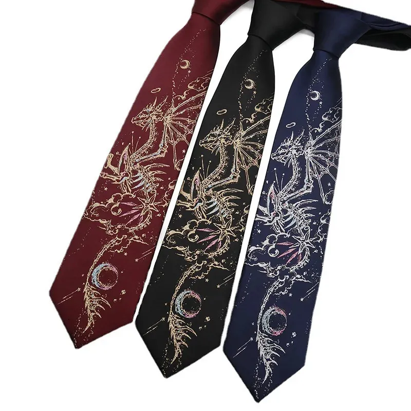 Uniforme Jk cravate femme Dragon japonais Dk mâle cadeau accessoires amoureux 240106