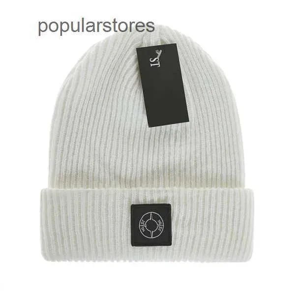 Nieuwe winter gebreide eiland beanie mannen en vrouwen casual hoeden hoogwaardige gebreide warme beanies hoeden vrouwelijke motorkap stenen beanie caps 17 kleuren 1 zf0i