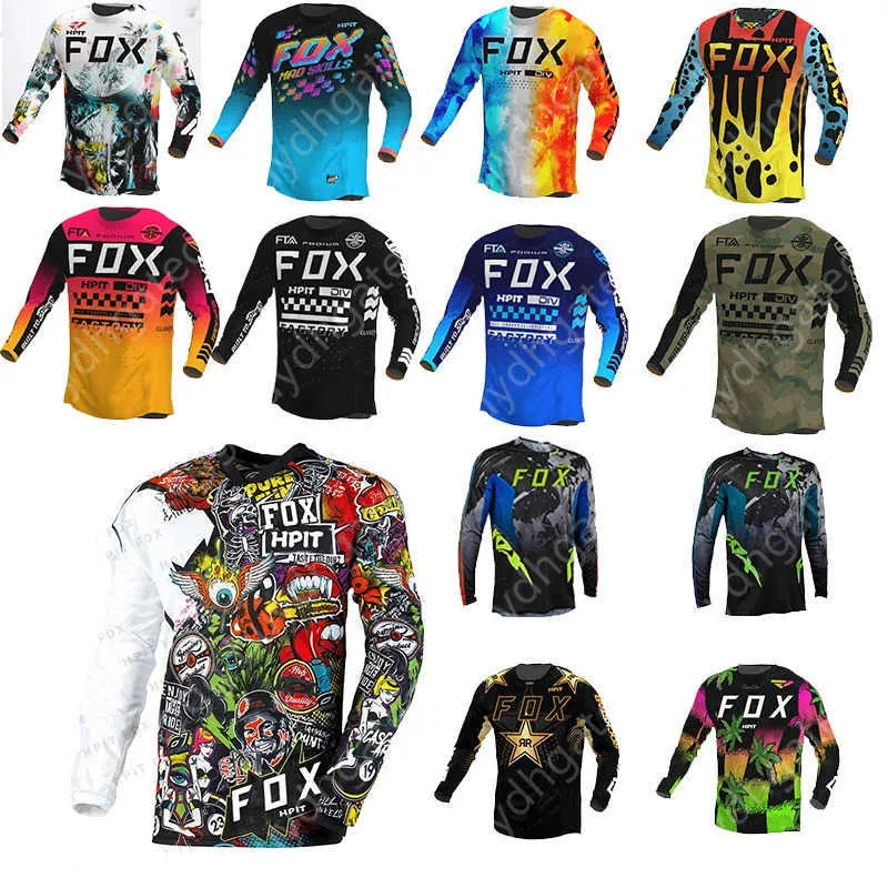 2024 Fashion T-shirt Mountain Bike Suit Foxx Men's T-shirts Men's Downhill Mountain Mtb Shirts Offroad Dh Motorcycle Motocross Sportwear Racing Element 4l90