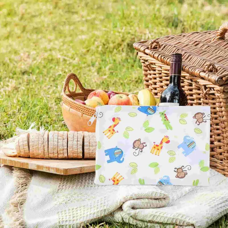 Stoviglie 3 pezzi Snack Bag Lunch Lavabili Accessori per biscotti Sacchetti impermeabili Pane Biscotti per la casa Peva Compatto riutilizzabile Bambini Bambino