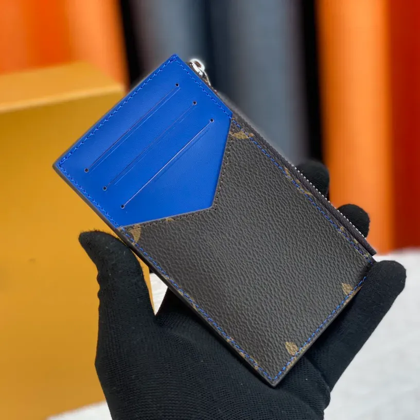 Kvinnor kort korthållare handväska lyxiga designers väska damer resor plånbok myntväska med originallåda