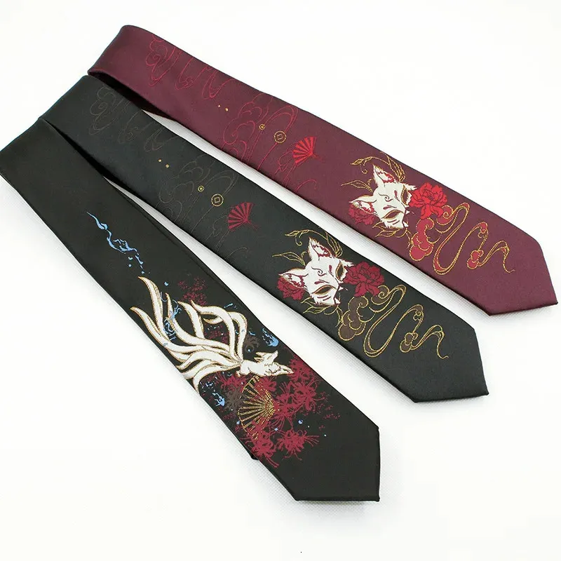 Japanische NineTailed Krawatten JK DK Uniform Hemd Hand Stil Krawatte Mode Cosplay Kostüm Zubehör Urlaub Geburtstag Geschenke 240106